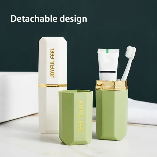 Detailed view of the detachable design of the original product toothbrush holder case from our trusted store.