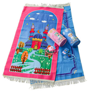 kids islamic prayer mat set kids prayer mat with tasbeeh ramadan gift set for kids islamic gift combo for children